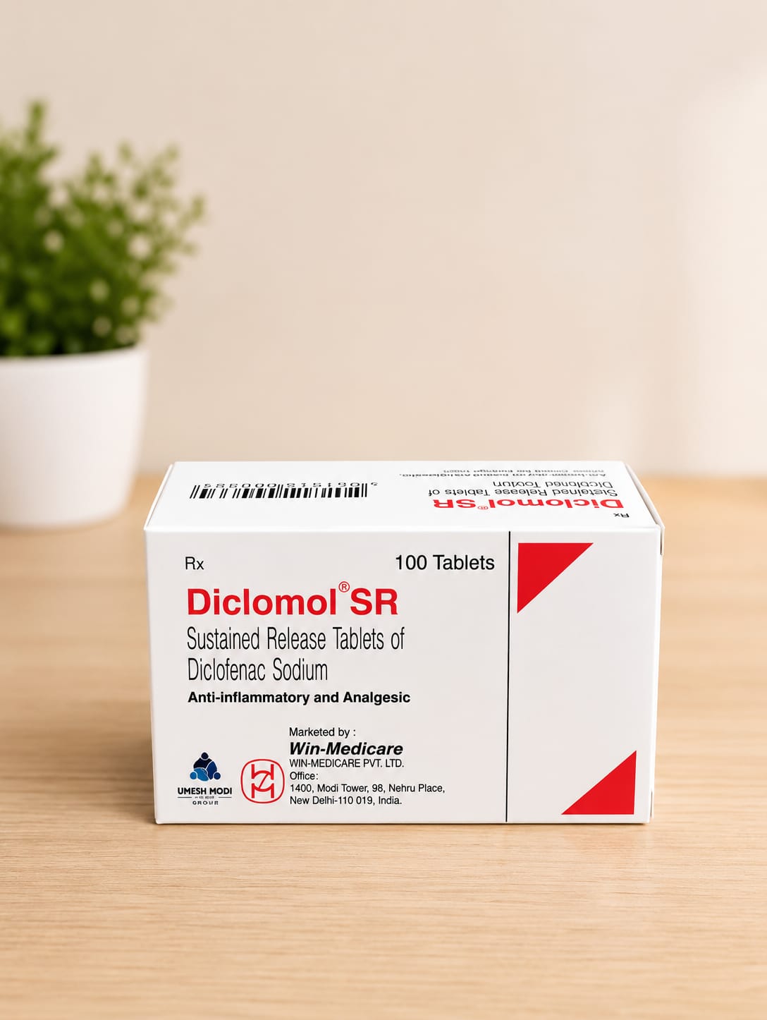 DICLOMOL SR TABS 100S